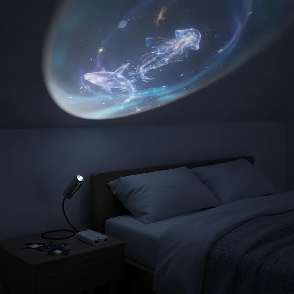 LED Night Light Projector 10 Starry Projection Effects - Image 7