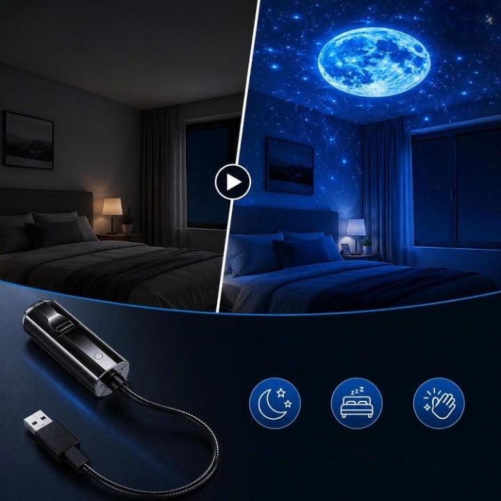 LED Night Light Projector 10 Starry Projection Effects - Image 8