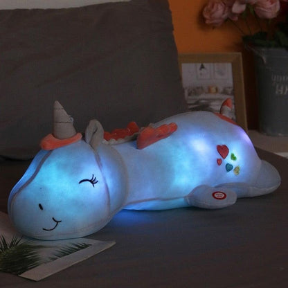 Luminous Unicorn Plush Night Light Rainbow LED Decor - Image 6