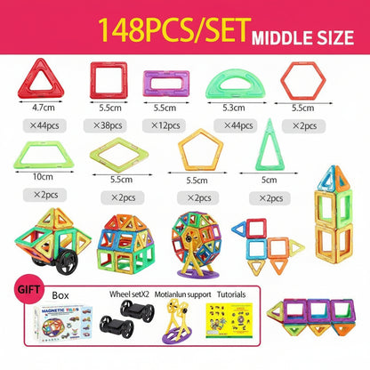 Magnet Tiles Building Blocks Educational Toddlers Playset - Image 5
