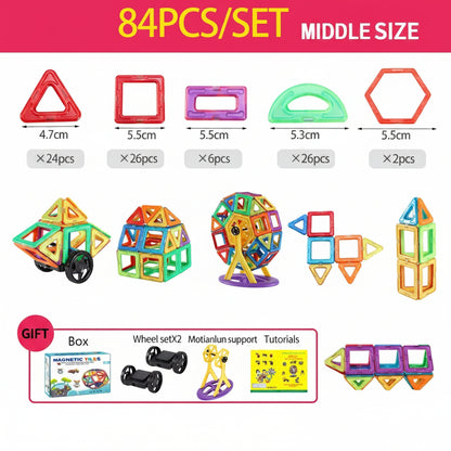 Magnet Tiles Building Blocks Educational Toddlers Playset - Image 7