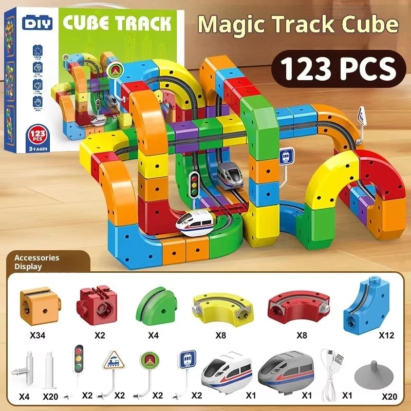 Magnetic Building Track Set Creative 3D Play Experience - Image 6