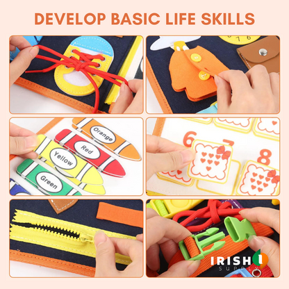 Montessori Busy Board Toddlers Learning Toy Skill Development - Image 2