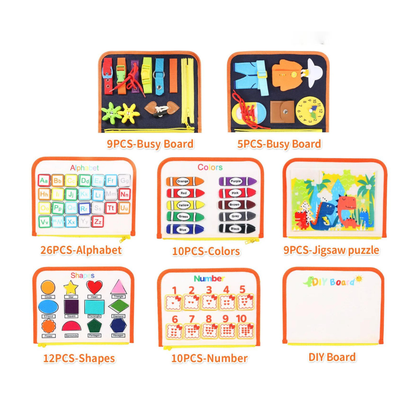 Montessori Busy Board Toddlers Learning Toy Skill Development