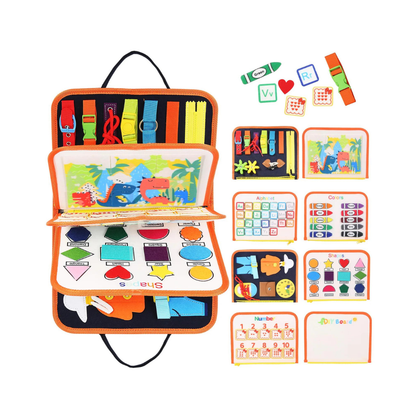 Montessori Busy Board Toddlers Learning Toy Skill Development
