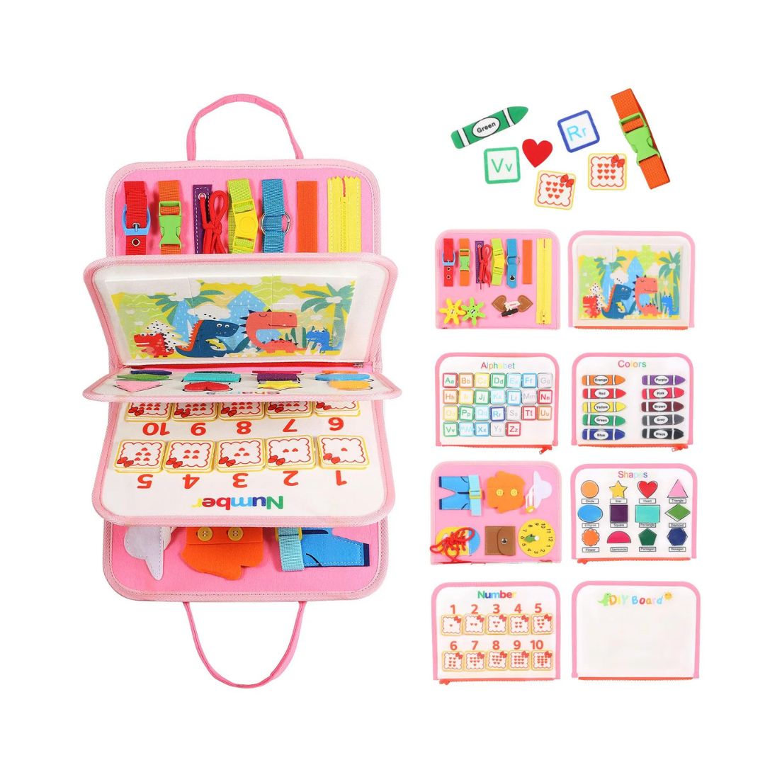 Montessori Busy Board Toddlers Learning Toy Skill Development