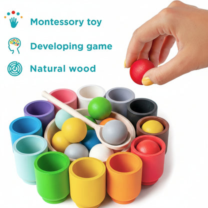 Montessori Toy Educational Toy Fine Motor Skills Toy Wooden - Image 4