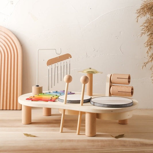 Musical Learning Table Wooden Activity Music Set - Image 1