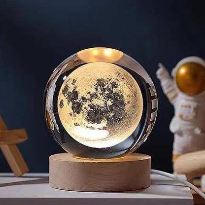 Night Light Crystal Lamp 3D LED Bedside Table Decor - Image 10