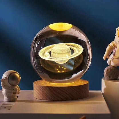 Night Light Crystal Lamp 3D LED Bedside Table Decor - Image 12