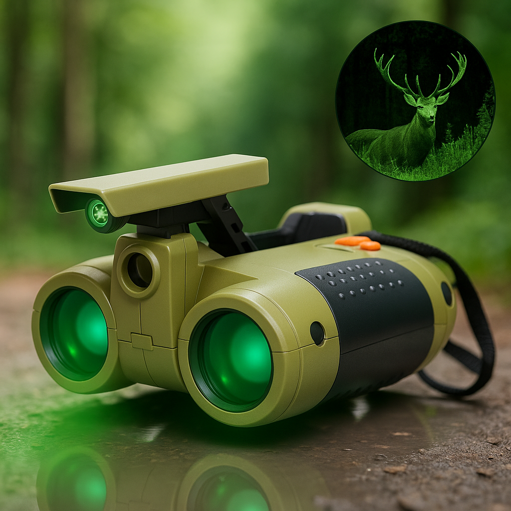 Night Vision Binoculars Outdoor Exploration 25ft Range - Image 1