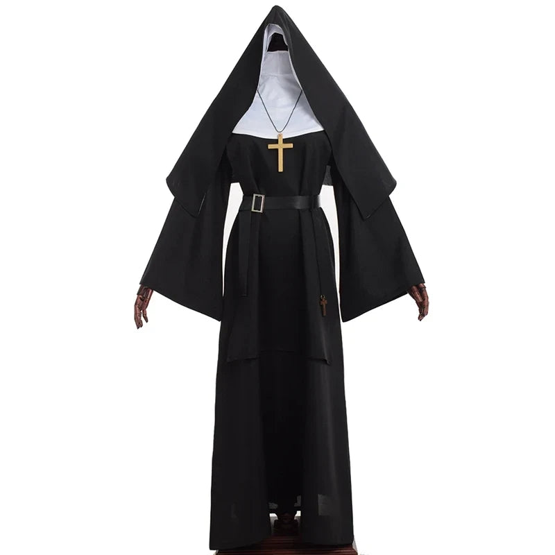 Nun Costume Cosplay Nun Dress Halloween Costume Halloween Outfit - Image 4