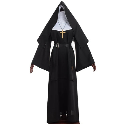 Nun Costume Cosplay Nun Dress Halloween Costume Halloween Outfit - Image 4