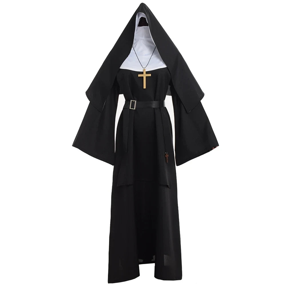 Nun Costume Cosplay Nun Dress Halloween Costume Halloween Outfit - Image 7