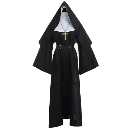 Nun Costume Cosplay Nun Dress Halloween Costume Halloween Outfit - Image 7