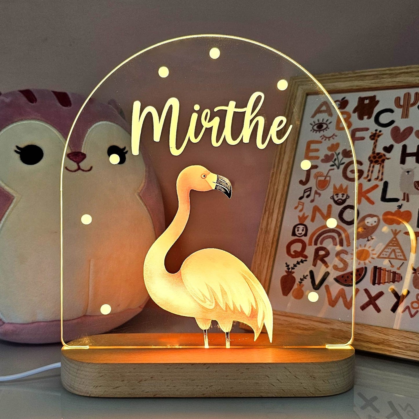 Personalized Night Light Cute Elephant Design Warm Glow - Image 6