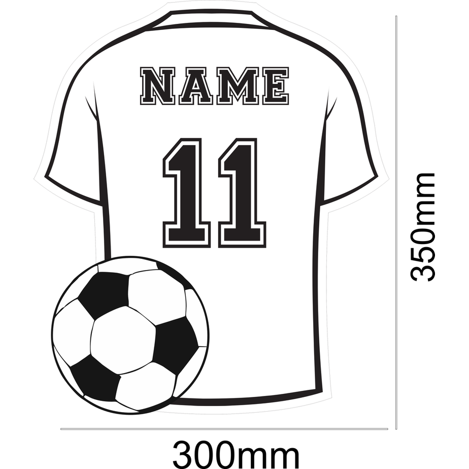 Personalized Soccer Jersey Mirror LED Light Room Decor - Image 8
