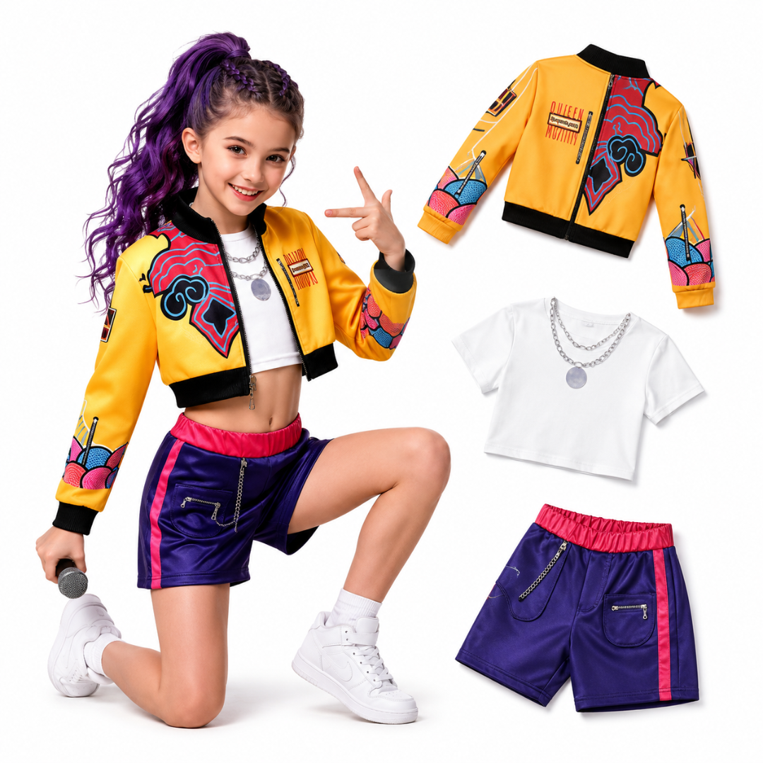 Kids Costume Set Performance Outfit Dress Up Party Clothing
