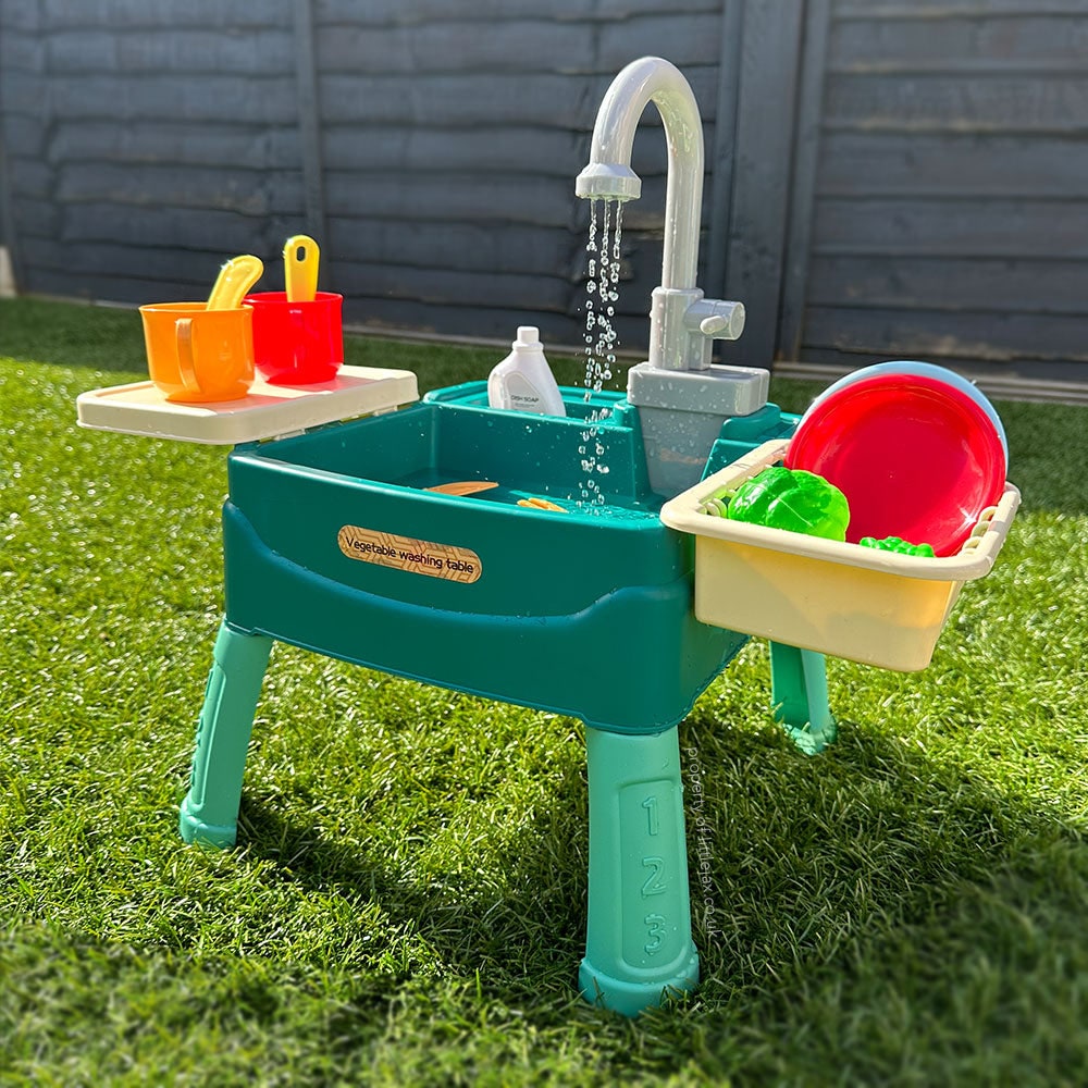 Play Kitchen Toy Kitchen Sink Interactive Water Fun - Image 2