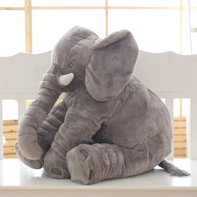 Plush Elephant Pillow Nursery Soft Comfort Cushion - Image 5