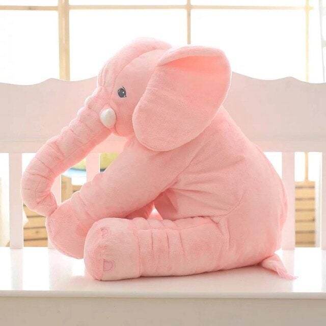 Plush Elephant Pillow Nursery Soft Comfort Cushion - Image 7