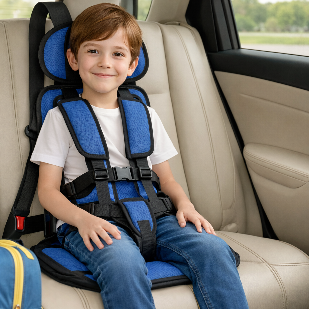 Portable Car Seat Booster Child Car Seat Kids Booster Seat Women's - Image 4