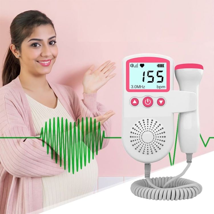 Baby Heart Monitor Fetal Doppler Pregnancy Heartbeat Device