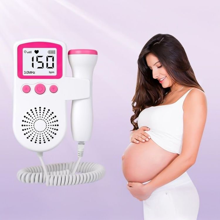 Baby Heart Monitor Fetal Doppler Pregnancy Heartbeat Device