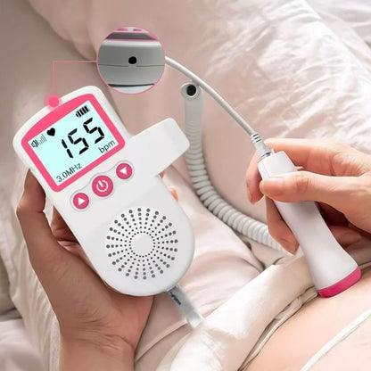 Baby Heart Monitor Portable Fetal Doppler Pregnancy Device