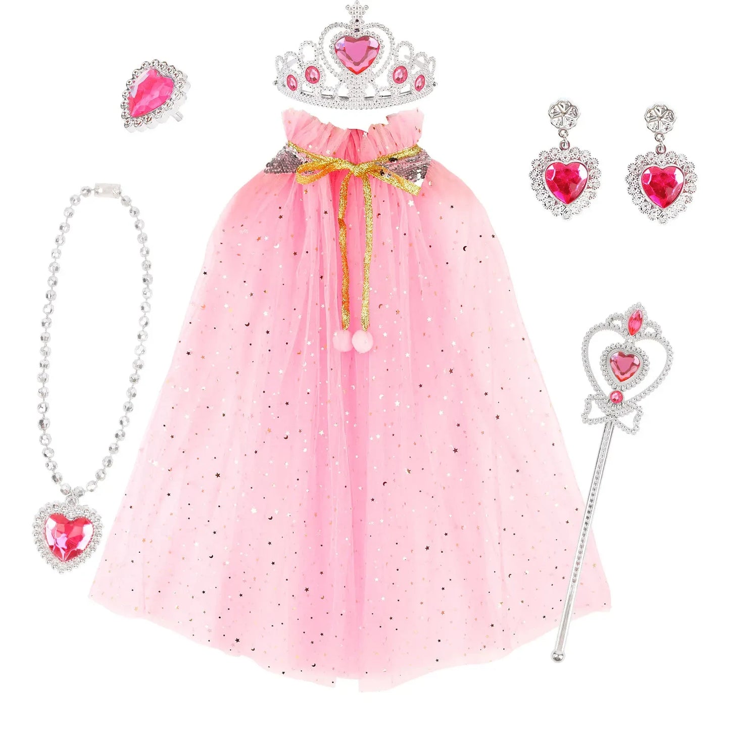 Princess Costume Princess Dress Up Cosplay Costume Halloween Costume Necklace - Image 2