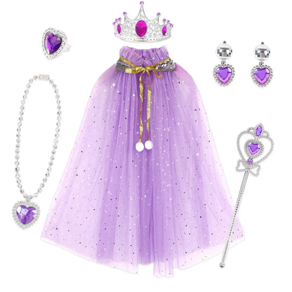 Princess Costume Princess Dress Up Cosplay Costume Halloween Costume Necklace - Image 4