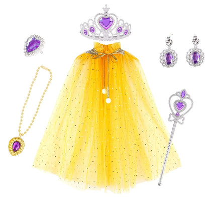 Princess Costume Princess Dress Up Cosplay Costume Halloween Costume Necklace - Image 5