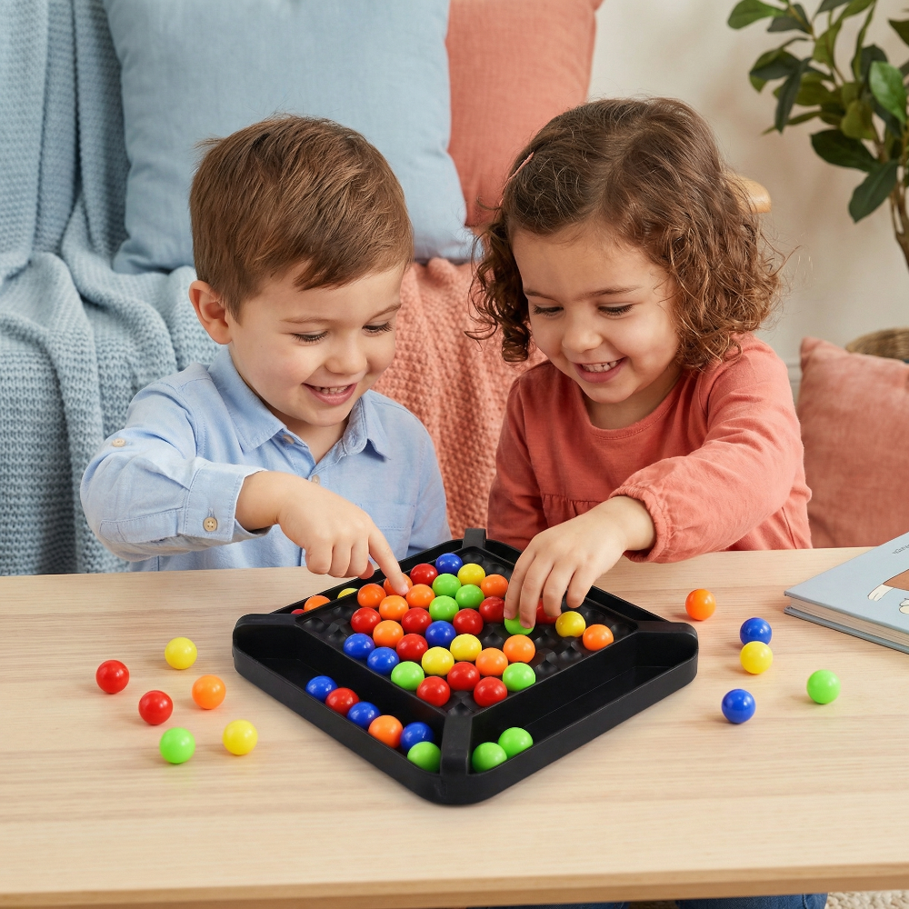 Puzzle Game Kids Color Matching Board Game Travel - Image 1