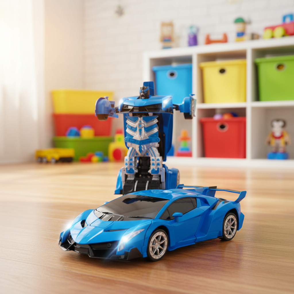 Remote Control Car Transforming Robot Gesture Toy