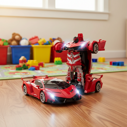 Remote Control Car Transforming Robot Gesture Toy