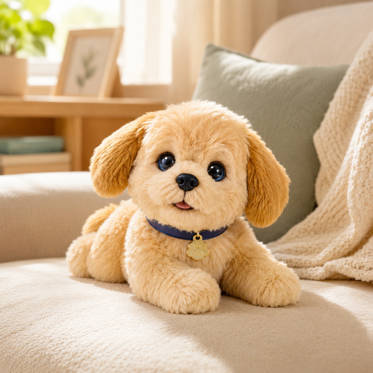 Realistic Robotic Dog Toy Interactive Plush Pet Companion