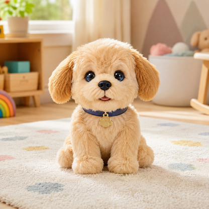 Realistic Robotic Dog Toy Interactive Plush Pet Companion