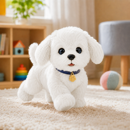Realistic Robotic Dog Toy Interactive Plush Pet Companion