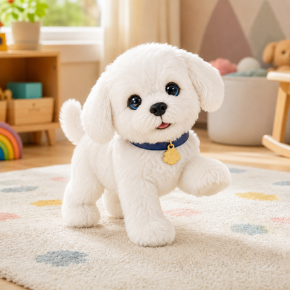 Realistic Robotic Dog Toy Interactive Plush Pet Companion