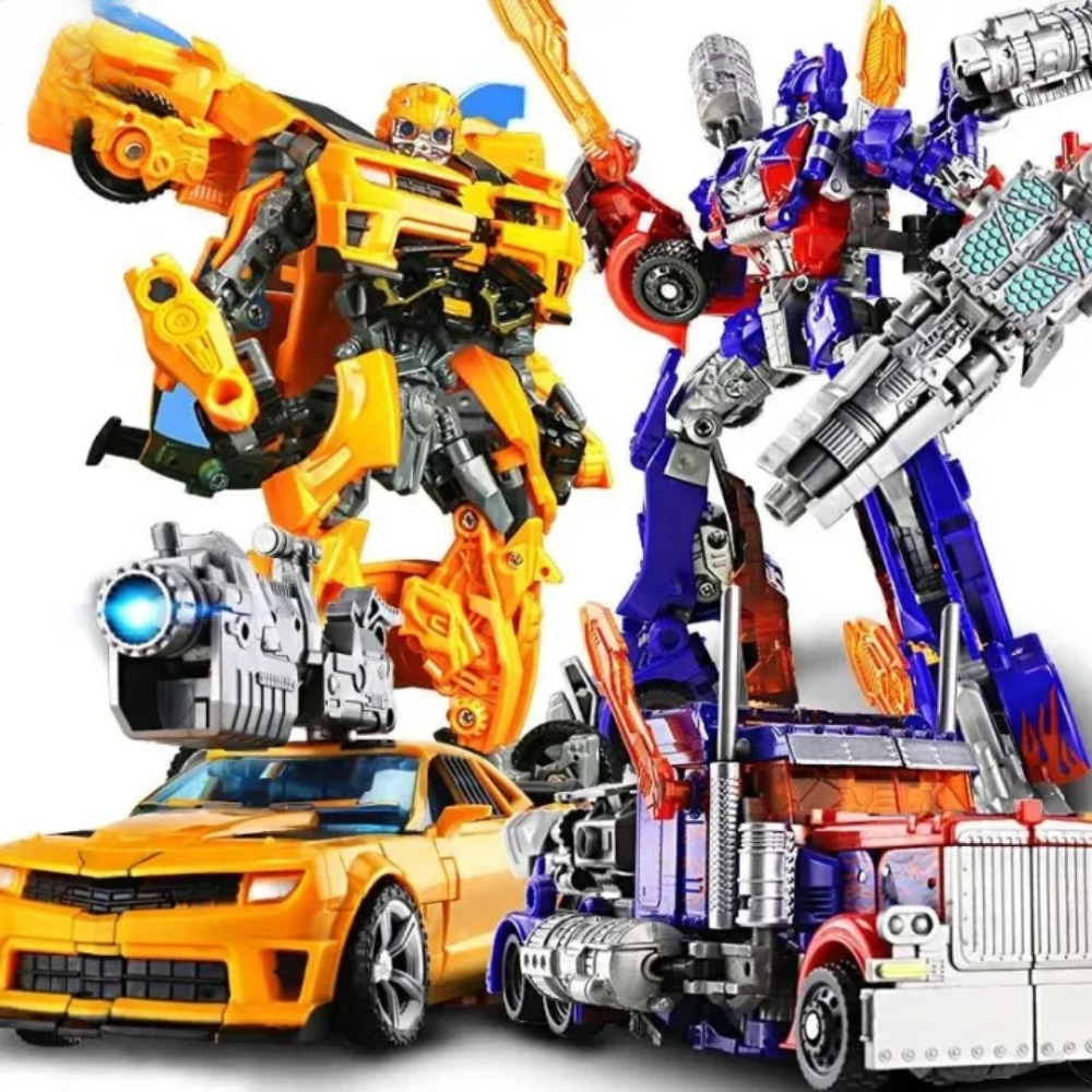 Remote Control Car Transforming Robot Action Figure Set - Image 1
