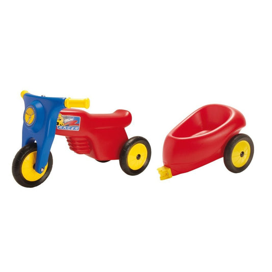 Ride-On Scooter Trailer and Rubber Wheels Outdoor Fun - Image 1