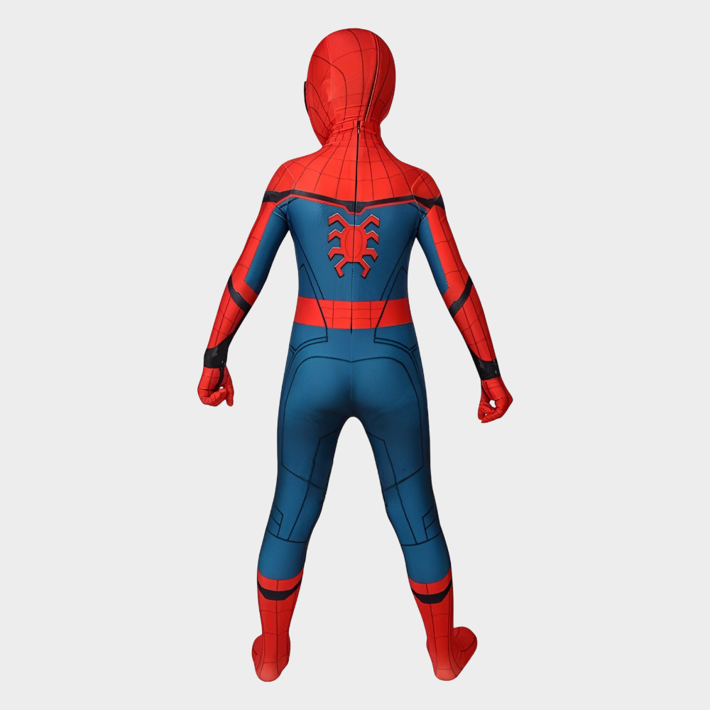 Kids Superhero Costume Stretch Cosplay Suit Mask Halloween