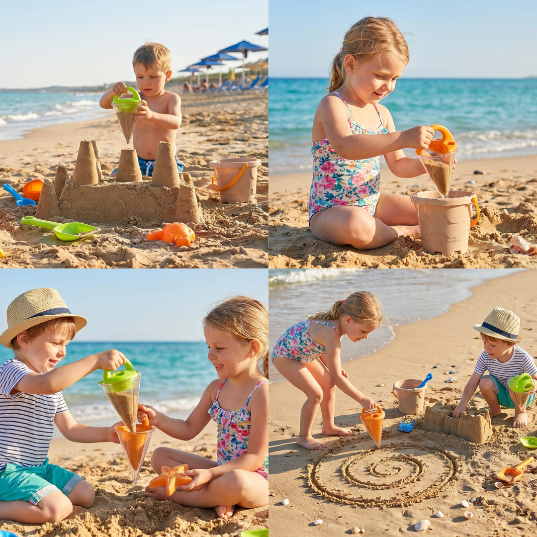 Sand Funnel Toy Outdoor Play Toy Kids Sand Toy Women's Kids Beach Fun - Image 4