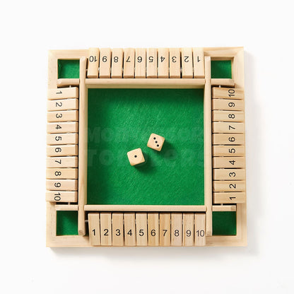 Shut the Box Game Family Night Wooden Dice Board￼ - Image 3