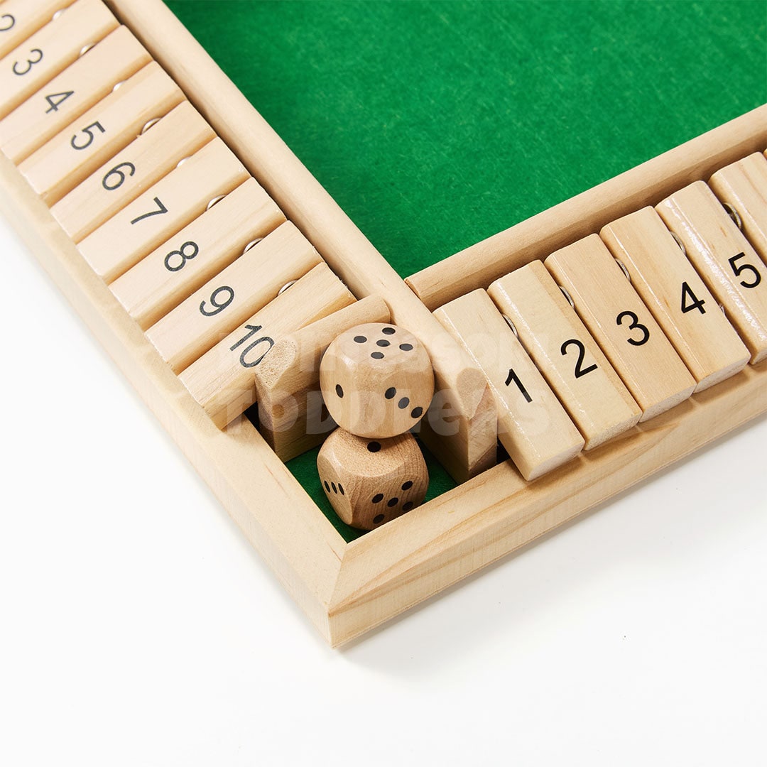Shut the Box Game Family Night Wooden Dice Board￼ - Image 4