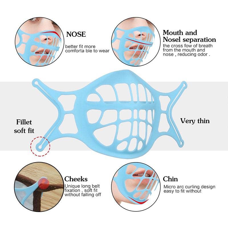 Silicone 3D Mask Bracket Comfort and Breathability Masks - Image 5