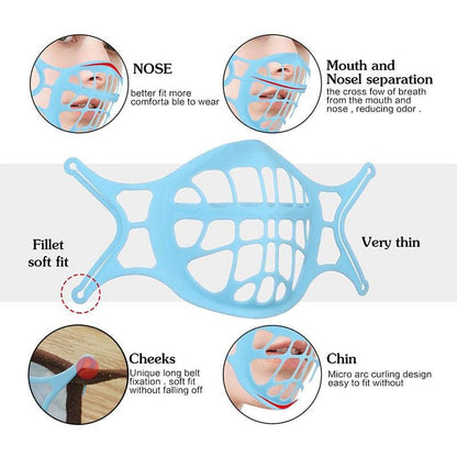 Silicone 3D Mask Bracket Comfort and Breathability Masks - Image 5