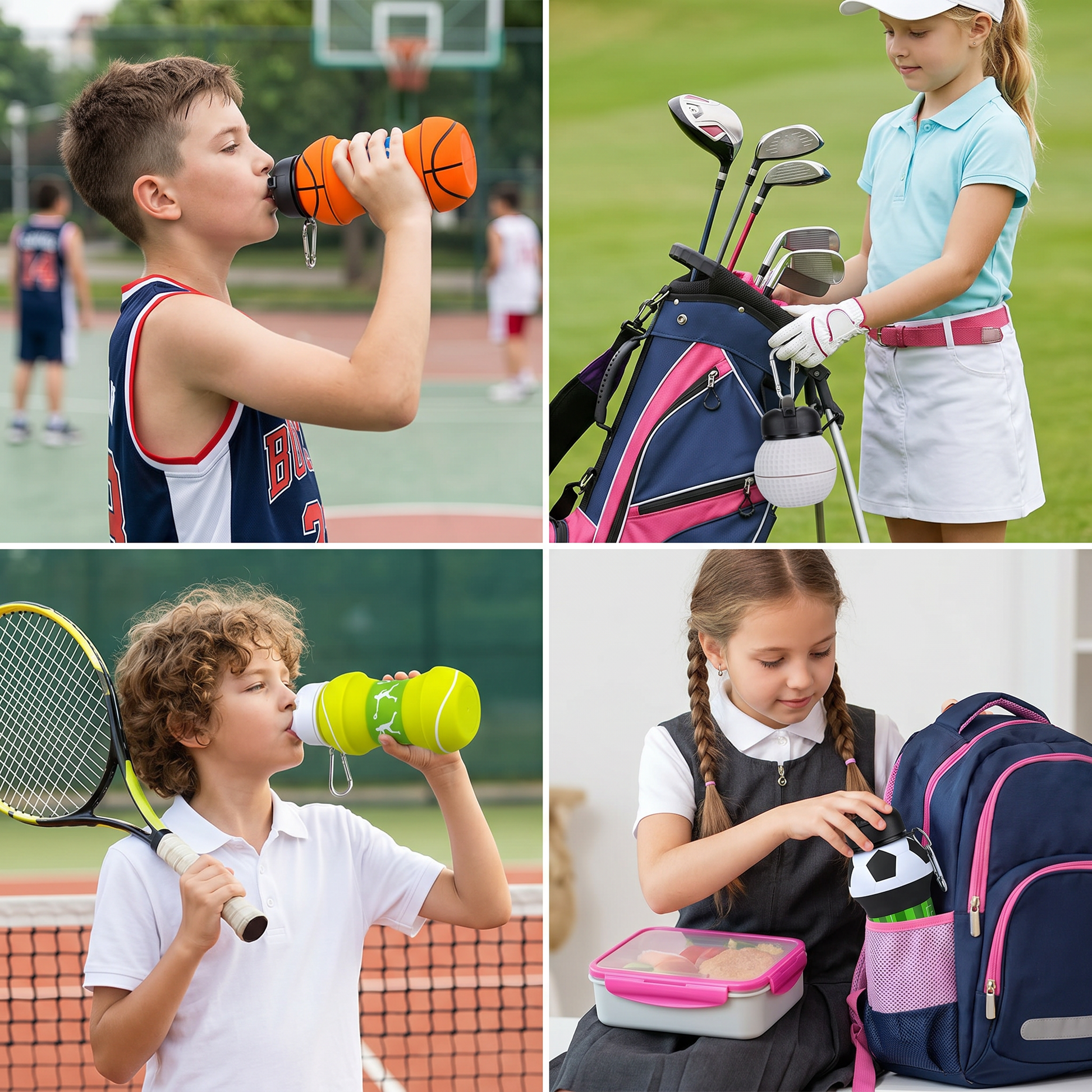 Silicone Water Bottle Kids Water Bottle Foldable Water Bottle - Image 5