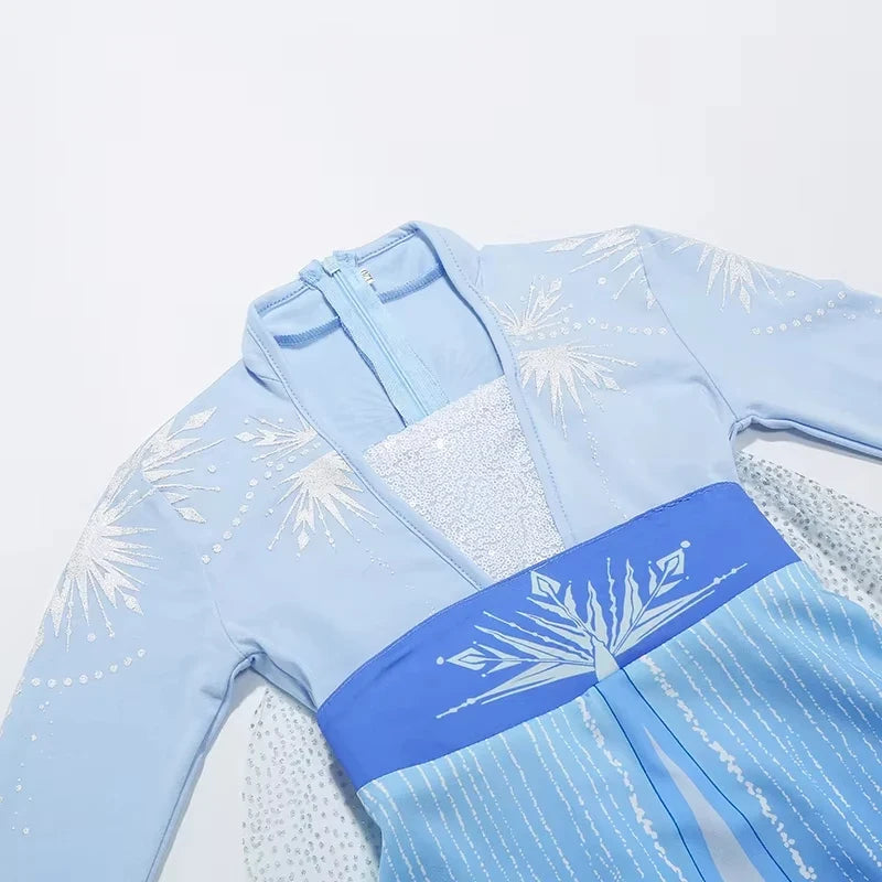 Snow Princess Women's Kids Halloween Costume Cosplay Costume - Image 3