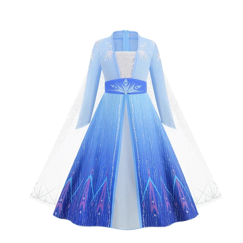 Snow Princess Women's Kids Halloween Costume Cosplay Costume - Image 7